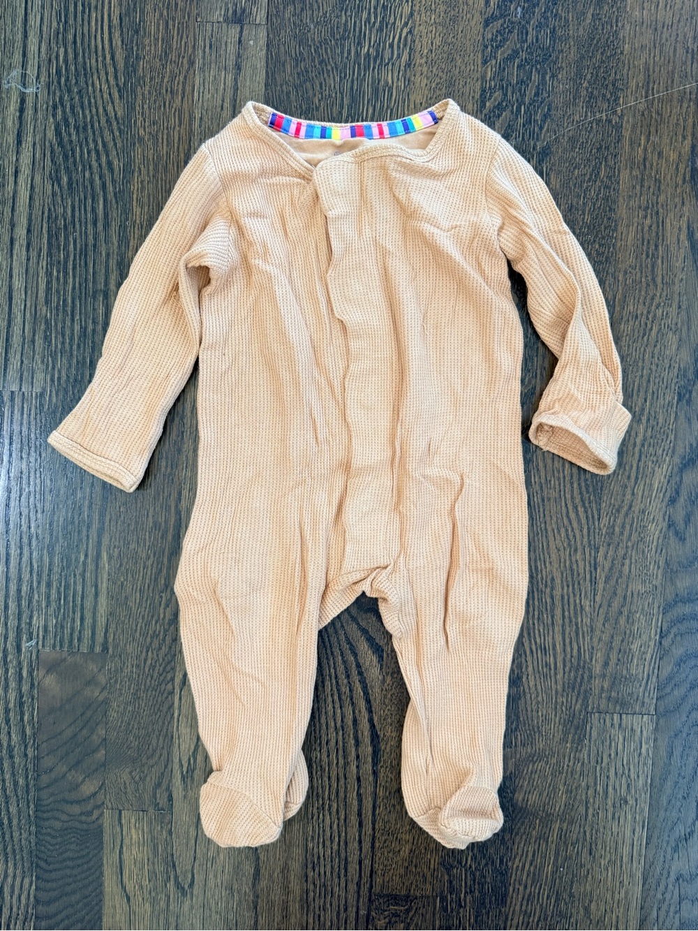 Magnetic Me 3-6 Waffle Knit Baby Footie Pajama
